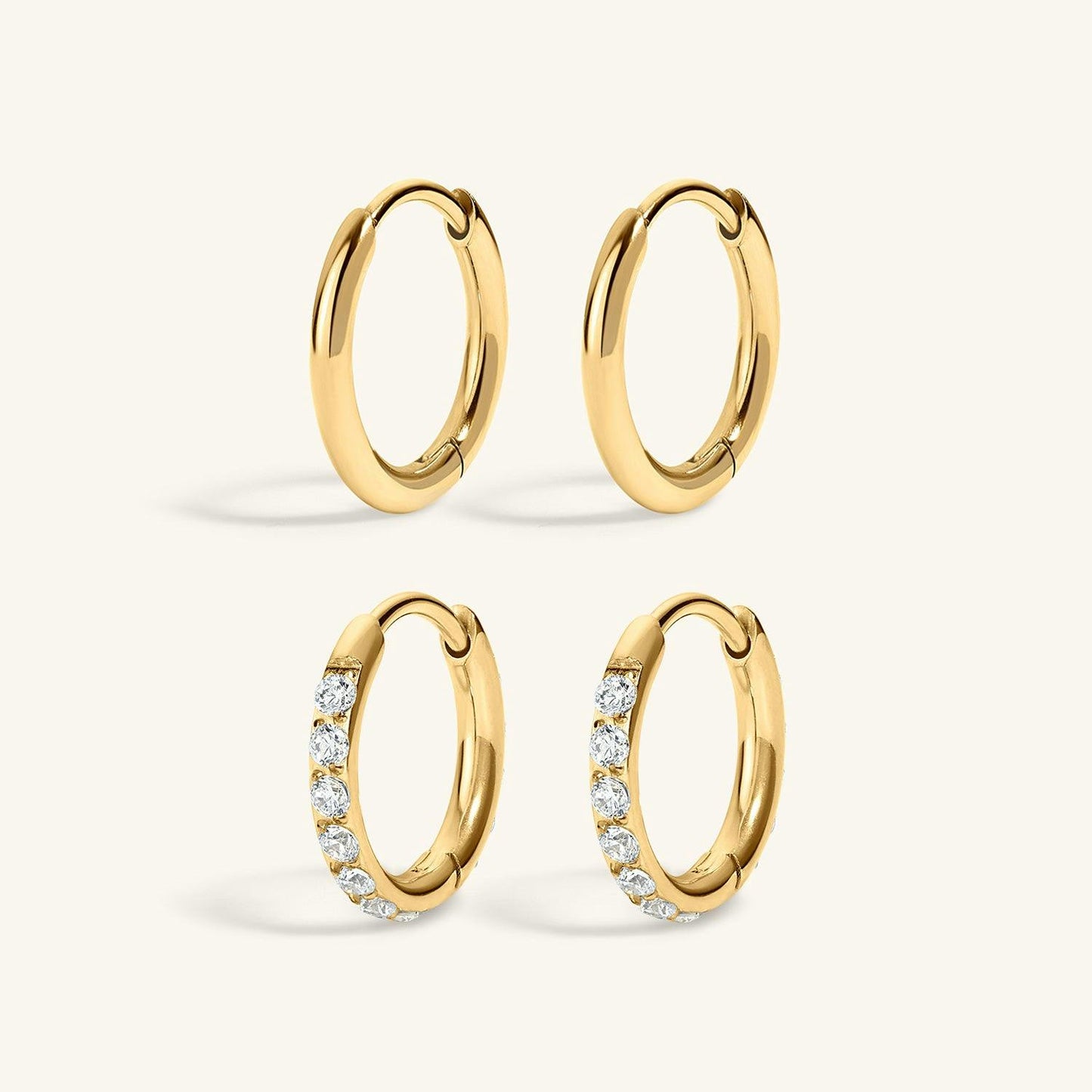 Brinco Argola com Zircônia