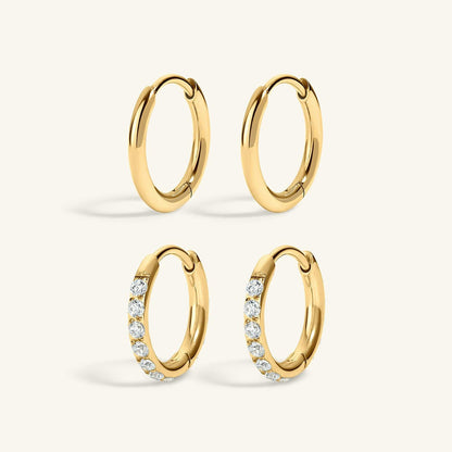 Brinco Argola com Zircônia